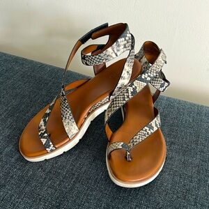 Franco Sarto Snake Skin Print sandals
